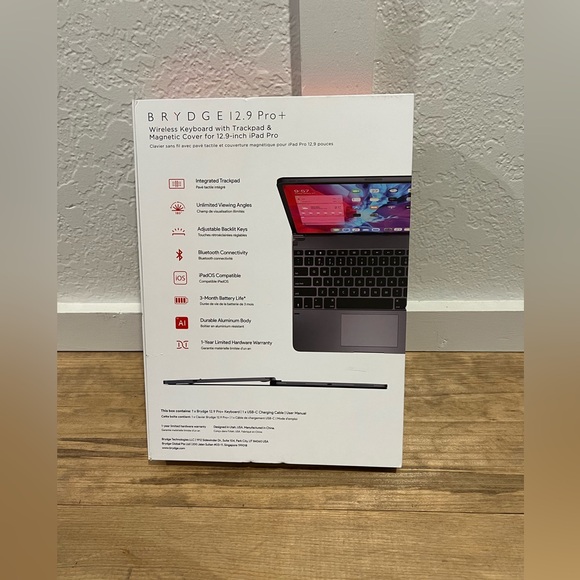 BRYDGE Wireless Keyboard for IPad Pro 12.9 - Picture 3 of 3